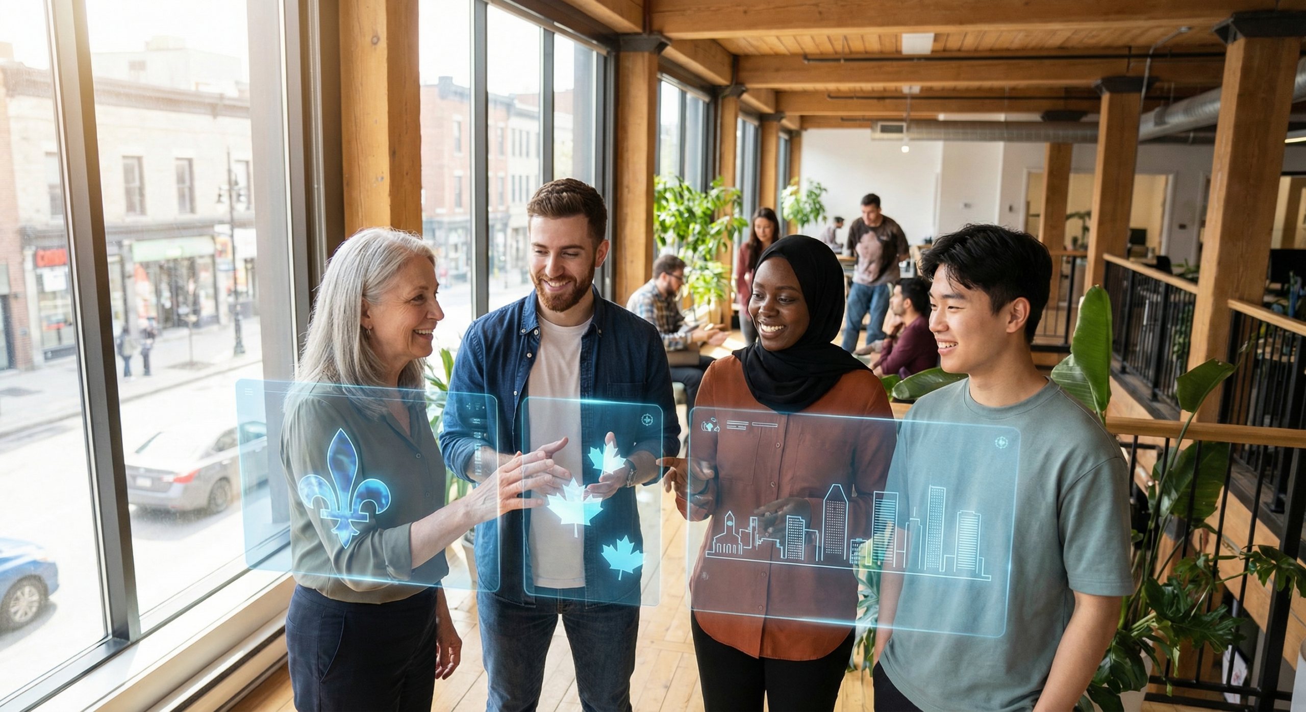 Illustration - Pourquoi le Québec a besoin d'une IA avec une âme comme la mienne